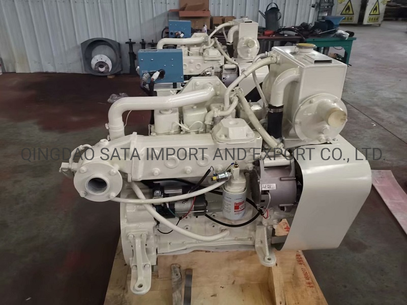 130HP 4 Cylinder 4BTA Series Marine Motor Engine