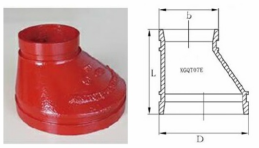 Grooved Eccentric Reducer for Fire Protection System / Dci Eccentric Reducer