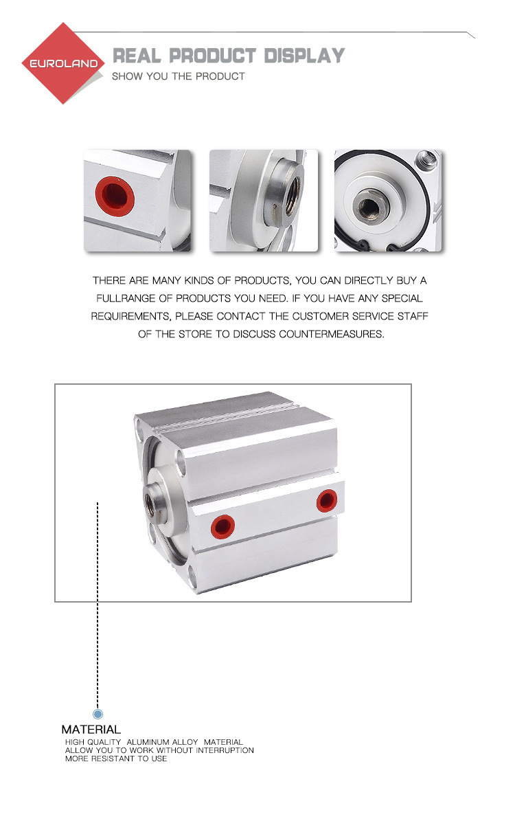 Manufacturer Sda Series Thin Pneumatic Cylinder Pneumatic Air Cylinders with Good Price