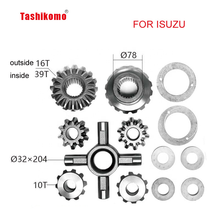 Auto Truck Parts Differential Kits for Isuzu Transmission Gear Rear Differential Side Gear